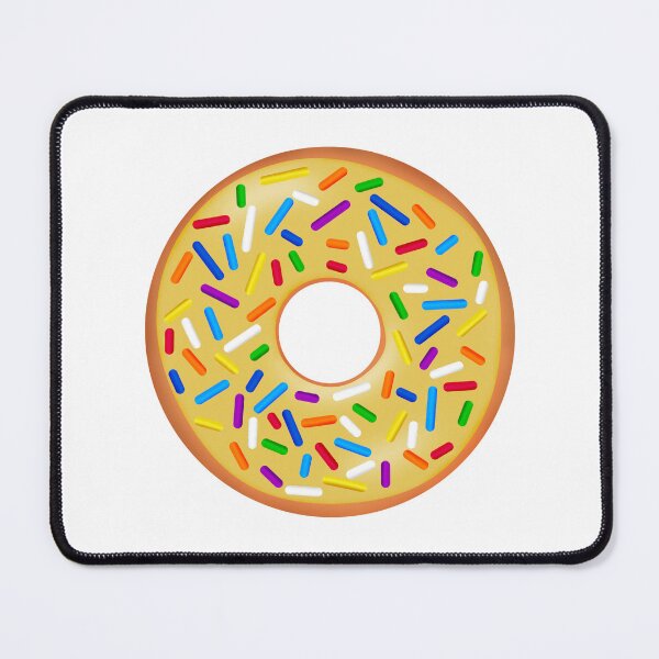 Item preview, Donut With Yellow Icing and Colorful Sprinkles designed and sold by CharmTheImage.