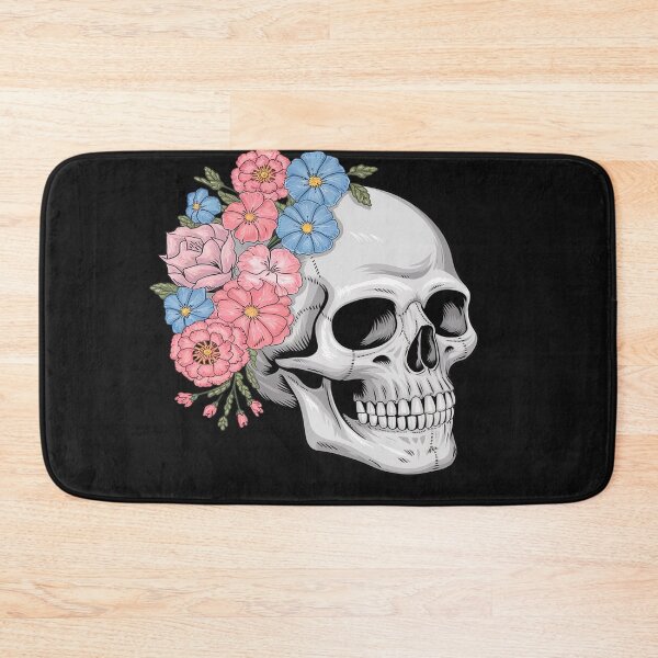 Item preview, Floral Sugar Skull Rose Flowers Mycologist Gothic Goth 45 designed and sold by GaryBellcvbnb.