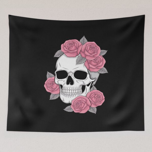 Item preview, Floral Sugar Skull Rose Flowers Mycologist Gothic Goth designed and sold by GaryBellcvbnb.