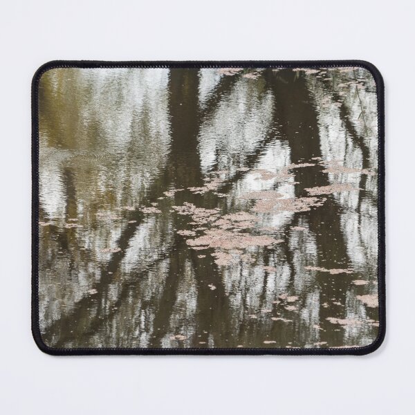 Item preview, Autumnal Swamp Reflections with Pink Aquatic Plants designed and sold by Georgia Mizuleva.