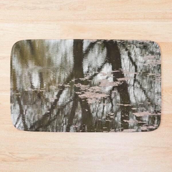 Item preview, Autumnal Swamp Reflections with Pink Aquatic Plants designed and sold by Georgia Mizuleva.