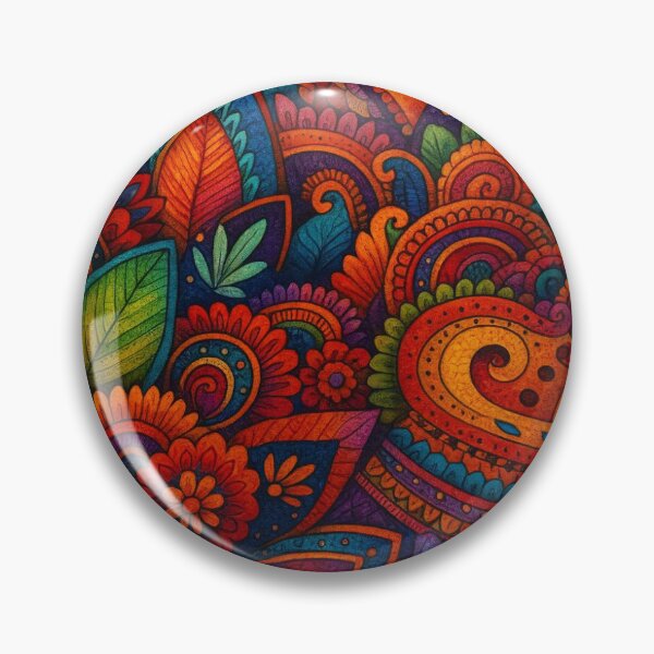 Item preview, colourful paisley–mandala artwork designed and sold by 2025dav.