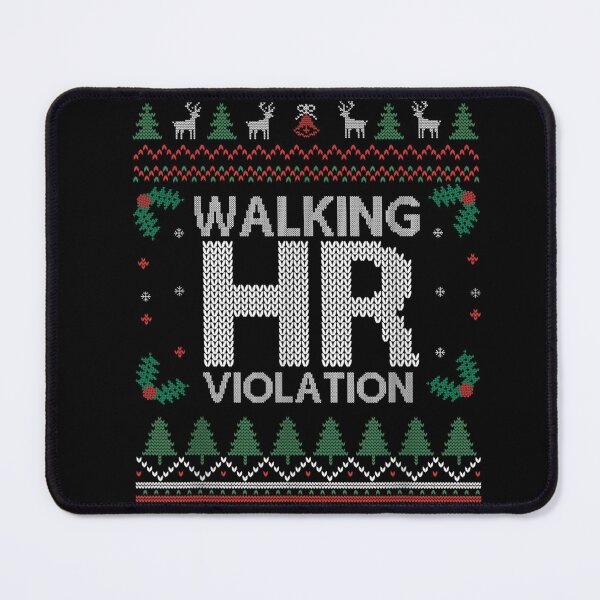 Item preview, Walking HR Violation - The Ultimate Funny Office Ugly Christmas Sweater designed and sold by RannaHile.