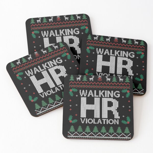 Item preview, Walking HR Violation - The Ultimate Funny Office Ugly Christmas Sweater designed and sold by RannaHile.