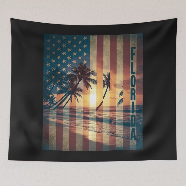 Artikelvorschau, Florida Amerikanische Flagge Stolz Strand Surfer Patriotisches Geschenk entworfen und verkauft von GaryBellcvbnb.