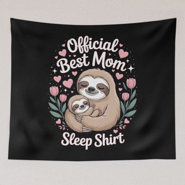 Item preview, Official Best Mom Sleep Mother's Day Sloths designed and sold by DentistLegal.