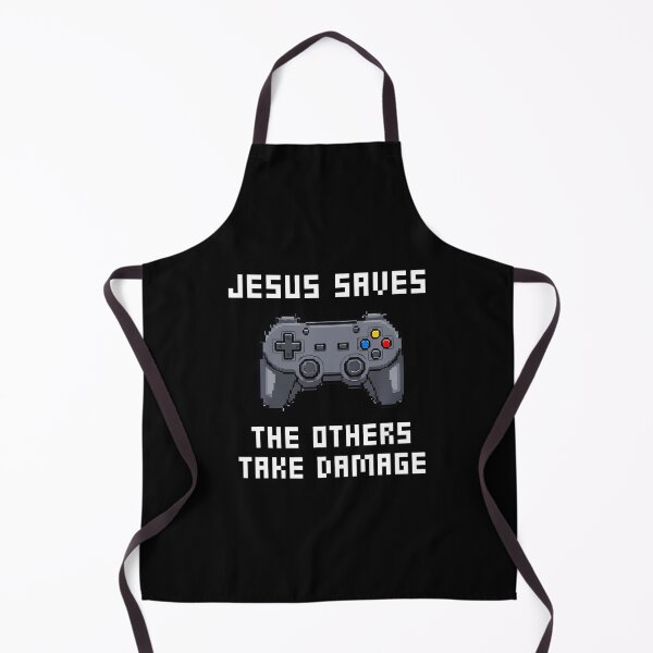 Item preview, Jesus Saves The Others Take Damage Christian Gamer designed and sold by AlanaKaren.