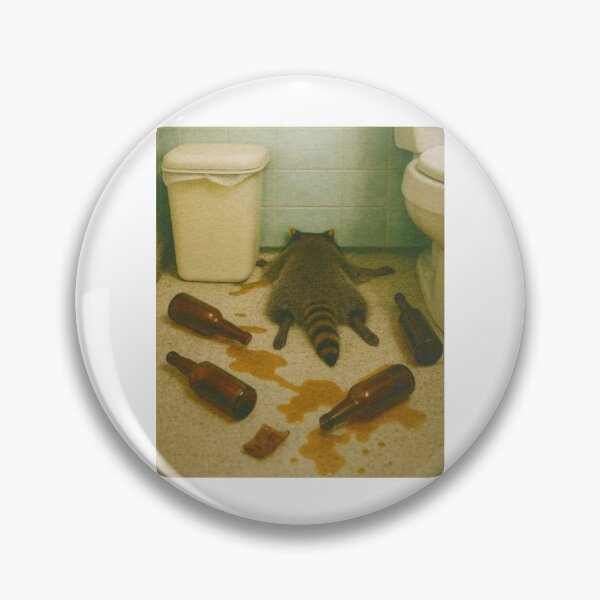 Item preview, Funny Vintage Drunk Raccoon Meme Humor Men Women designed and sold by Artifyo.