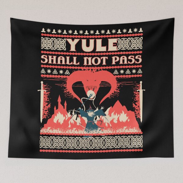 Item preview, You Shall Not Pass - The Balrog Confronts Wizard on Yule Night designed and sold by RannaHile.