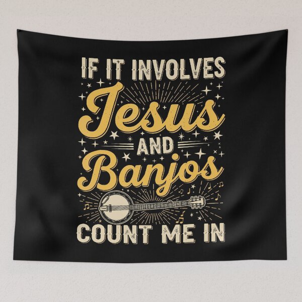 Item preview, If It Involves Jesus And Banjos Christian Bluegrass Music designed and sold by ElizabethVivan.