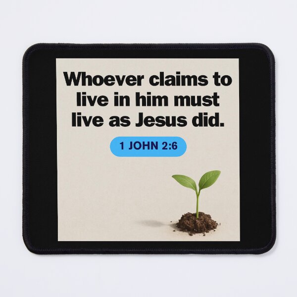 Item preview, 1 John 2:6 – Walk as Jesus Walked Christian Design designed and sold by MoriaStore.