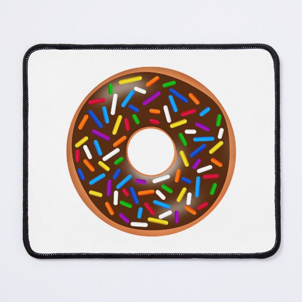 Item preview, Donut With Chocolate Icing and Colorful Sprinkles designed and sold by CharmTheImage.
