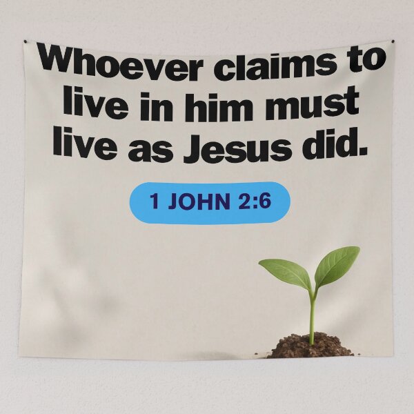 Item preview, 1 John 2:6 – Walk as Jesus Walked Christian Design designed and sold by MoriaStore.