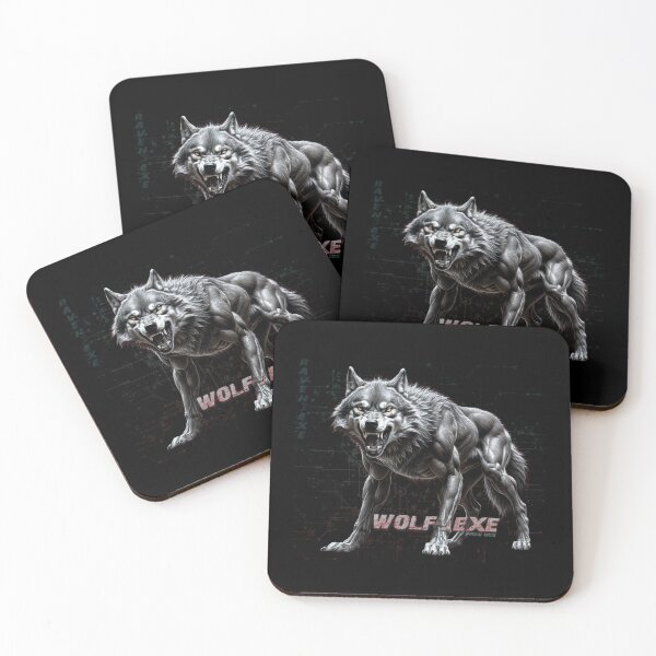 Item preview, WOLF.EXE – Primal Code, Digital Wolf from a Disrupted System designed and sold by CrisMor-Art.