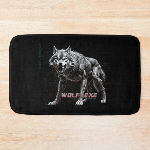 Item preview, WOLF.EXE – Primal Code, Digital Wolf from a Disrupted System designed and sold by CrisMor-Art.