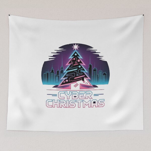 Item preview, Cyber Christmas – Futuristic Neon Tech Tree designed and sold by Serge-Design.