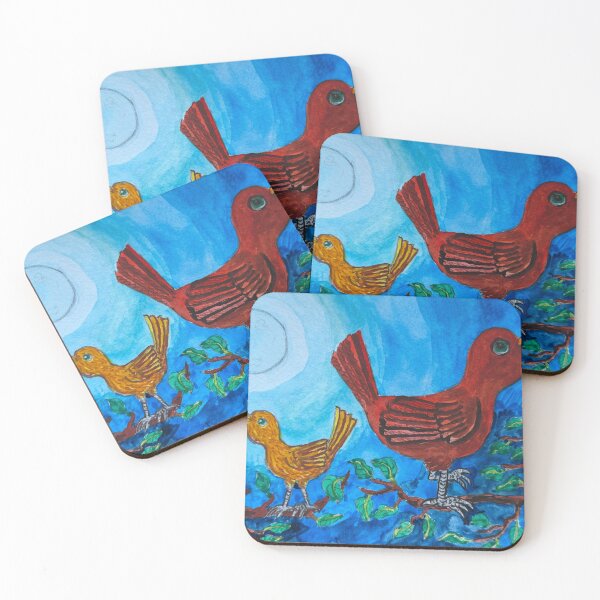 Item preview, Birds and Full Moon designed and sold by lovingMeer.