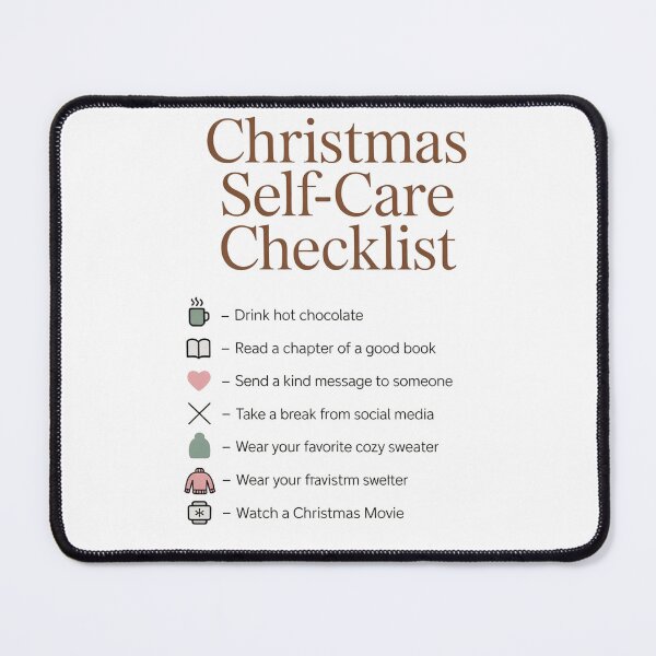 Item preview, Christmas Self‑Care Checklist – Cozy Holiday Mood designed and sold by Serge-Design.
