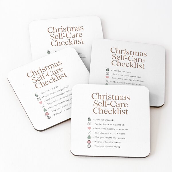 Item preview, Christmas Self‑Care Checklist – Cozy Holiday Mood designed and sold by Serge-Design.