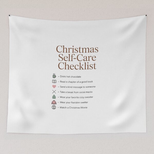Item preview, Christmas Self‑Care Checklist – Cozy Holiday Mood designed and sold by Serge-Design.