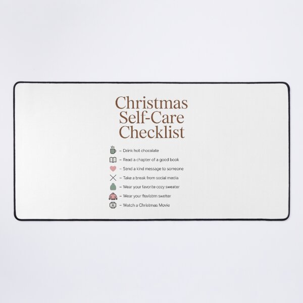 Item preview, Christmas Self‑Care Checklist – Cozy Holiday Mood designed and sold by Serge-Design.