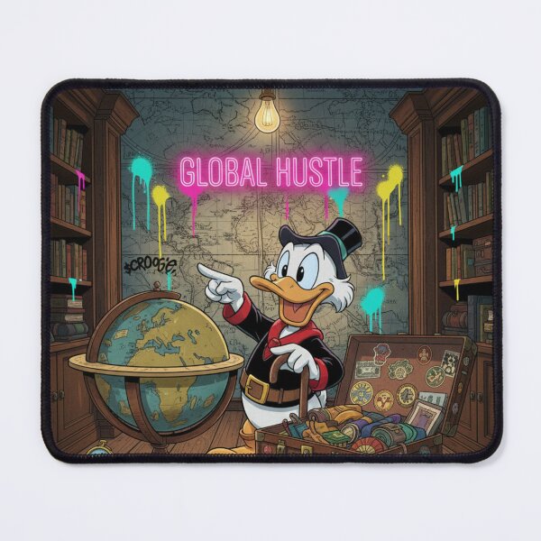 Item preview, Scrooge McDuck Global Hustle World Domination Map designed and sold by GEK-NERD.