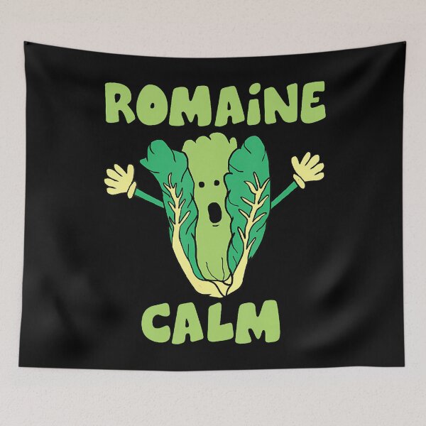 Item preview, Romaine Calm Funny Pun Gardening Lettuce Vegetable Lovers designed and sold by ElizabethVivan.