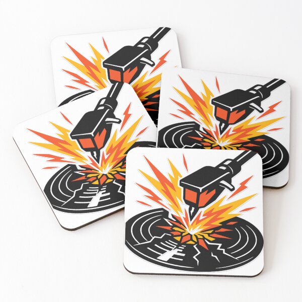Item preview, Explosive Stylus on Retro Vinyl designed and sold by Goomez Art.