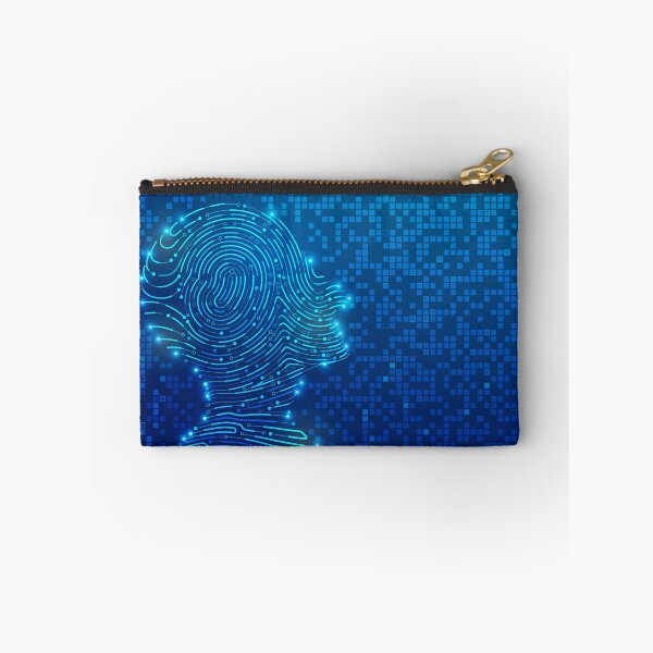 Item preview, deep learning or machine learning, graphic of artificial intelligence  combined with circuit board designed and sold by NiamLab.