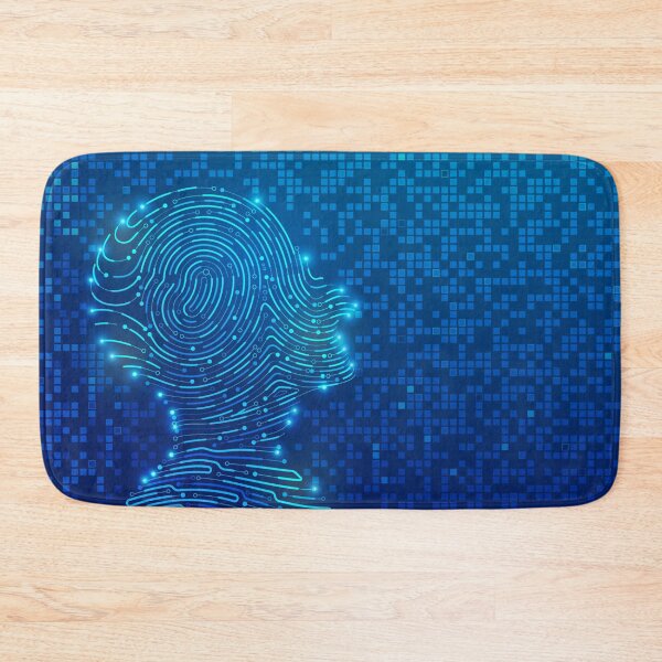 Item preview, deep learning or machine learning, graphic of artificial intelligence  combined with circuit board designed and sold by NiamLab.