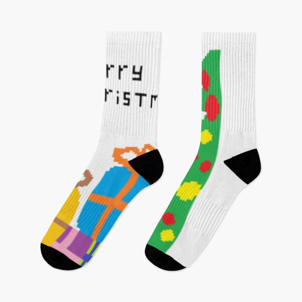 Item preview, Christmas gifts pixelated Sticker designed and sold by JeanSeth.