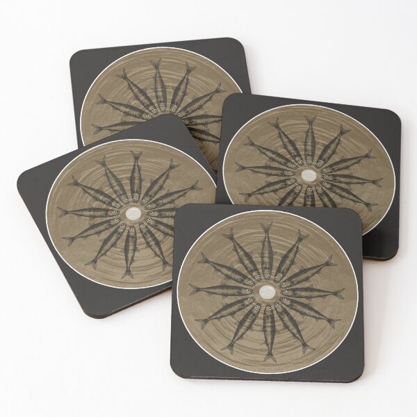 Item preview, Brown Sardine Circle Weird Fish Art designed and sold by TackyTime.