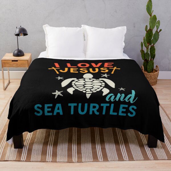 Item preview, I Love Jesus And Sea Turtles Tortoise Sea Animal Christian designed and sold by BeulahJoseph.