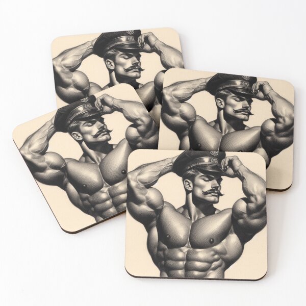 Item preview, Limited Edition Maverick: What A Man Gay Leather Wallart Military Daddy Graphic Design designed and sold by ItsAKinkThing.
