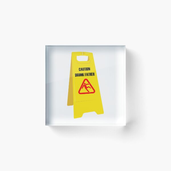 Item preview, Caution - Drunk Father! designed and sold by DoodleDashCollective.