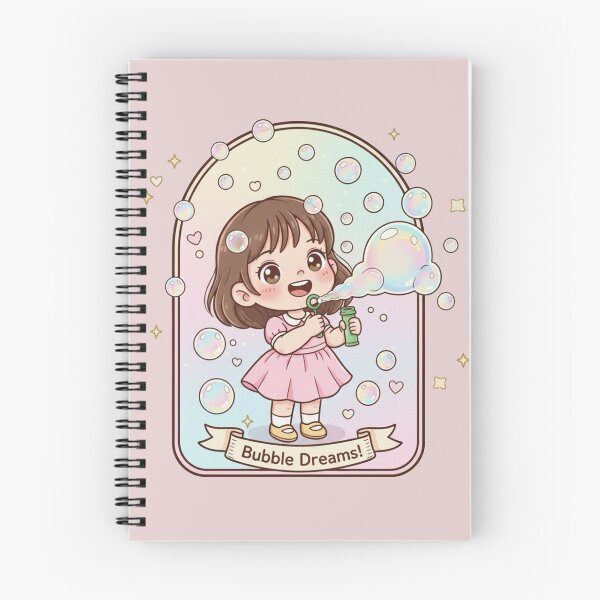 Item preview, Bubble Dreams! Cute Kawaii Girl Blowing Bubbles - Pastel Aesthetic designed and sold by Tidarat-27.
