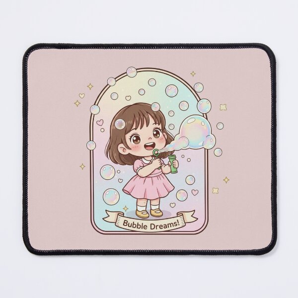 Item preview, Bubble Dreams! Cute Kawaii Girl Blowing Bubbles - Pastel Aesthetic designed and sold by Tidarat-27.