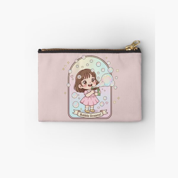 Item preview, Bubble Dreams! Cute Kawaii Girl Blowing Bubbles - Pastel Aesthetic designed and sold by Tidarat-27.