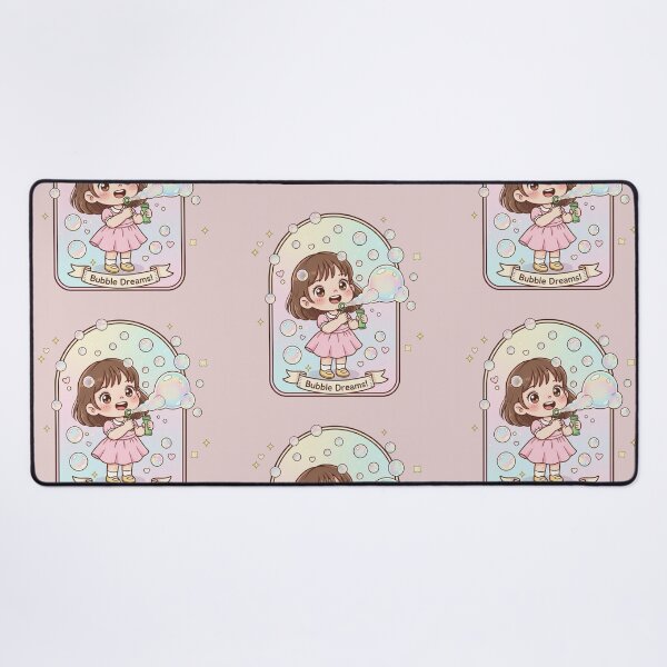 Item preview, Bubble Dreams! Cute Kawaii Girl Blowing Bubbles - Pastel Aesthetic designed and sold by Tidarat-27.