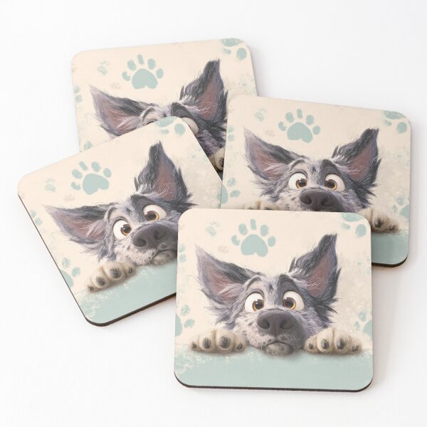 Item preview, Keeshond Peeking over Wall 01 designed and sold by Elisabeth Lucas.