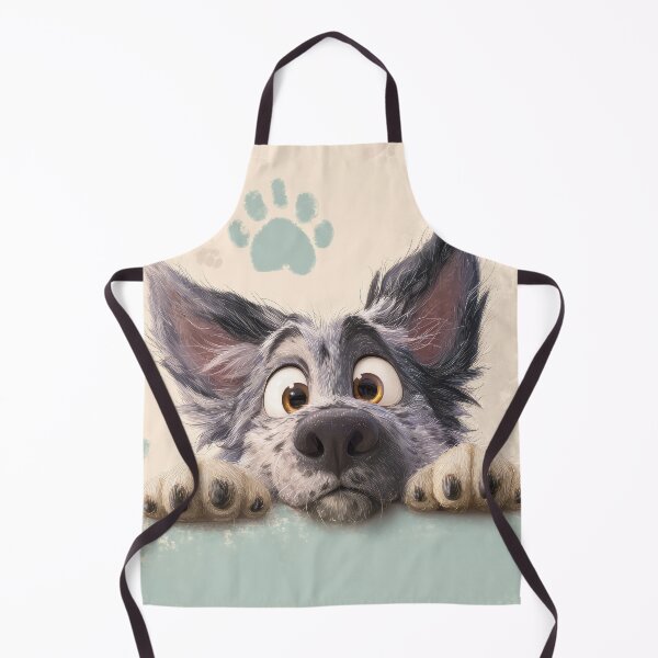 Item preview, Keeshond Peeking over Wall 01 designed and sold by Elisabeth Lucas.