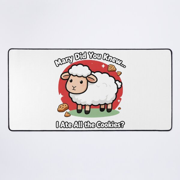 Item preview, christmas christian Mary Did You Know… I Ate All the Cookies?, designed and sold by Uglyandcute.