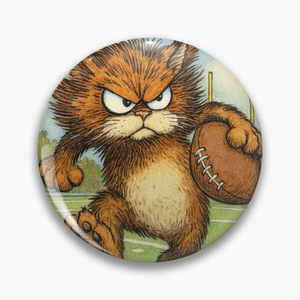 Item preview, Angry Cat Plays Football designed and sold by Tridentulus.