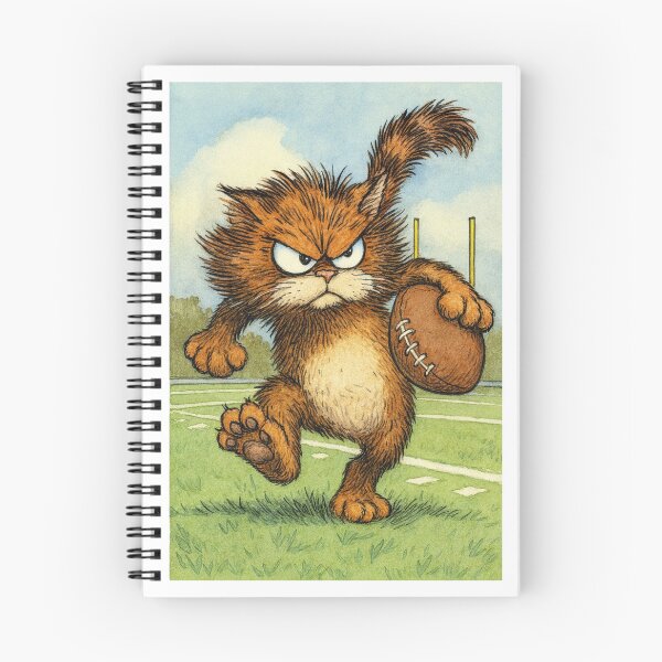 Item preview, Angry Cat Plays Football designed and sold by Tridentulus.