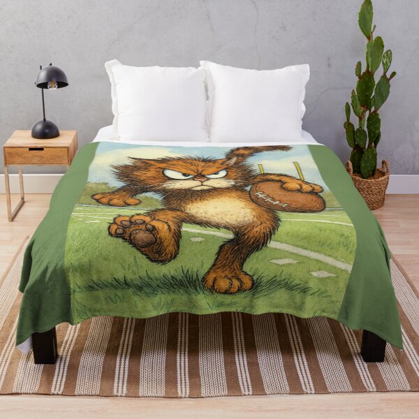 Item preview, Angry Cat Plays Football designed and sold by Tridentulus.