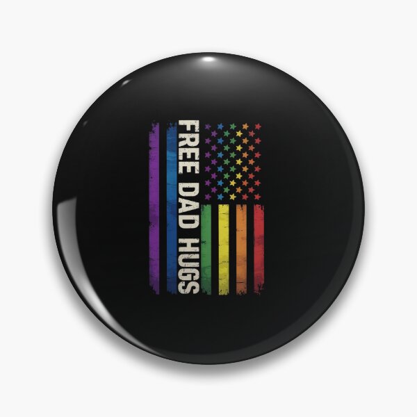Item preview, Free Dad Hugs America Flag LGBT Gay Pride For Daddy designed and sold by TAYLOROUSDALE.