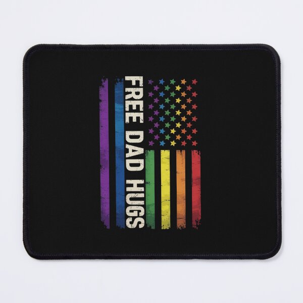 Item preview, Free Dad Hugs America Flag LGBT Gay Pride For Daddy designed and sold by TAYLOROUSDALE.