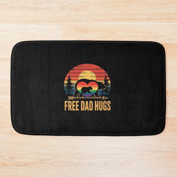 Item preview, Free Dad Hugs LGBT Pride Dad Bear Baby designed and sold by TAYLOROUSDALE.