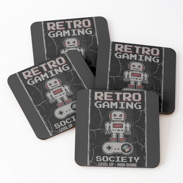 Item preview, Retro Gaming Society | Pixel Robot & Classic Controller Vintage Gamer Design designed and sold by RogueWeave.