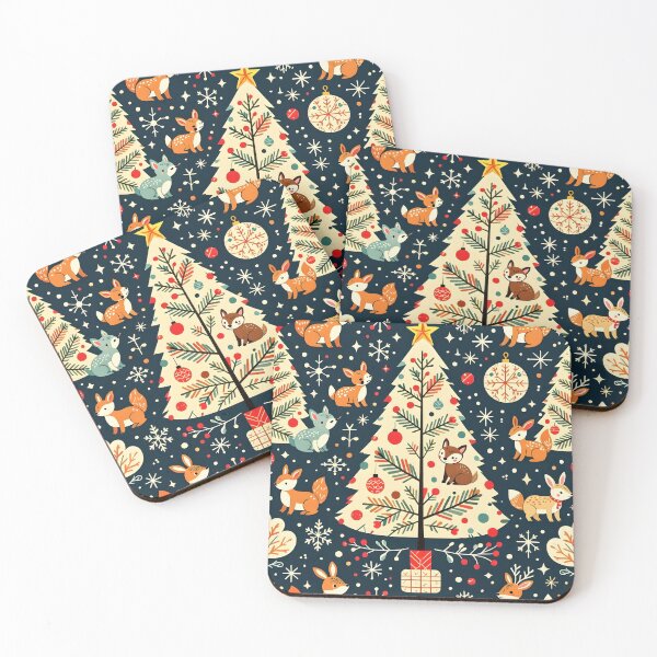 Item preview, Woodland Creature Vintage Christmas  designed and sold by WhimsicalThredz.